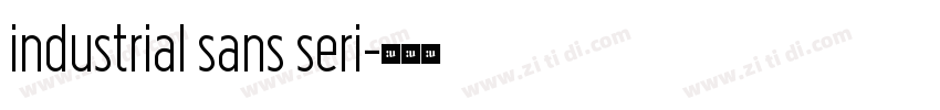 industrial sans seri字体转换